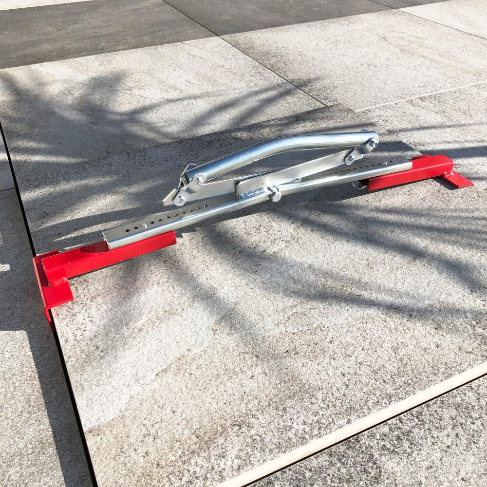 Cobaltix Lève Dalle/Porte Dalle 1 Main PRO Réglable de 350 à 630 mm - Charge Maximale 30 Kg - Outil Professionnel pour Manipulation Facile des Dalles et Carreaux