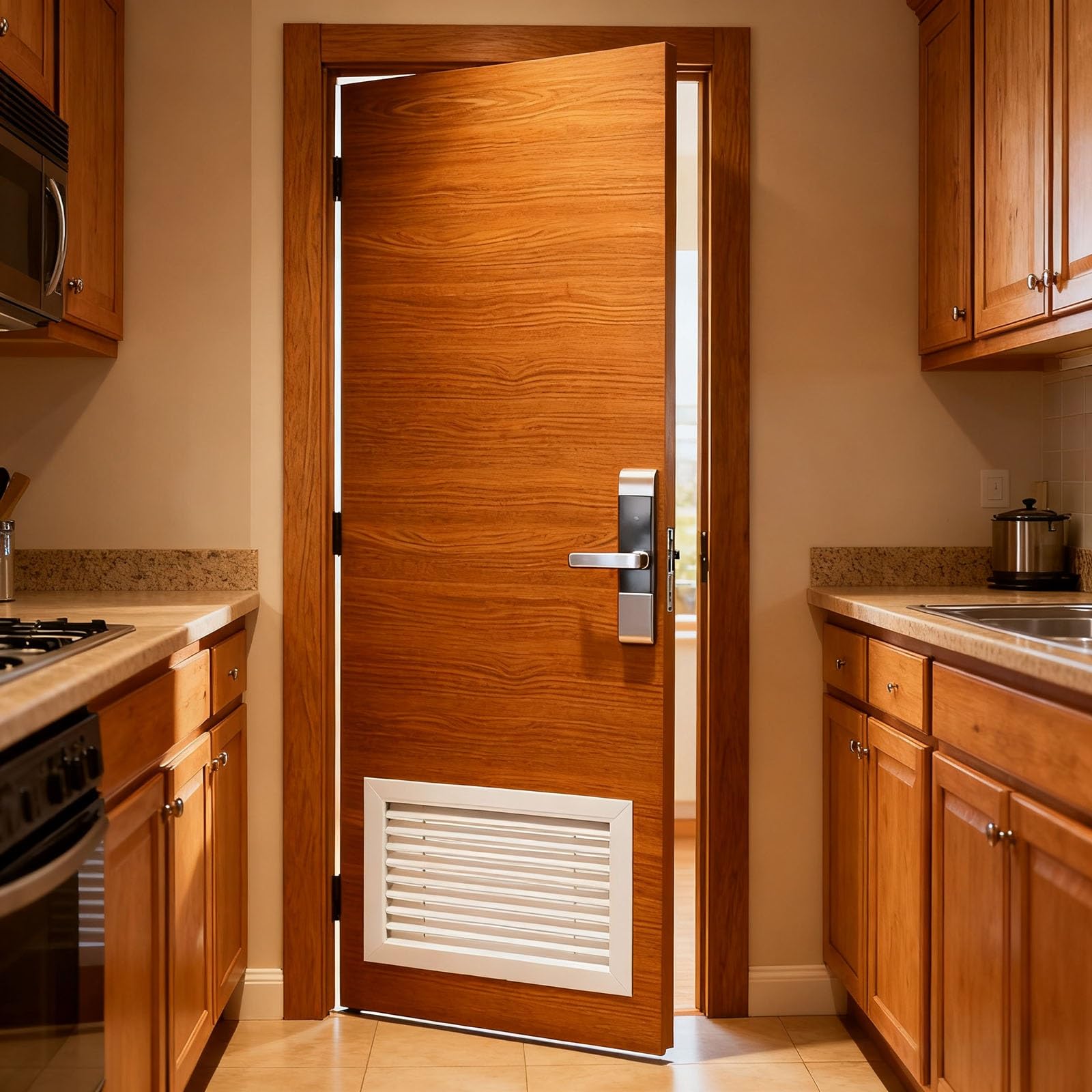 Griglia di Ventilazione per Porta Interna Ed Esterna, Pannello di Accesso, Sportello di Ventilazione, Piastra Decorativa in Alluminio con Filtro A Rete(80x90cm (31"x35"))