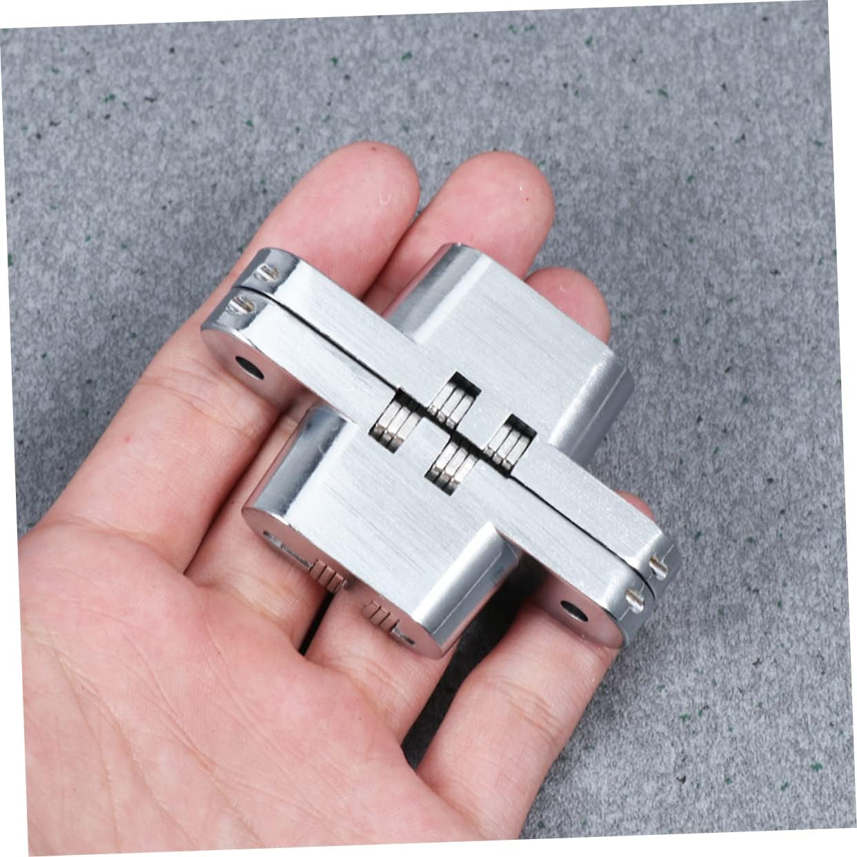 2pcs Cross Door Hinge 304 Stainless Steel Concealed for Folding Doors