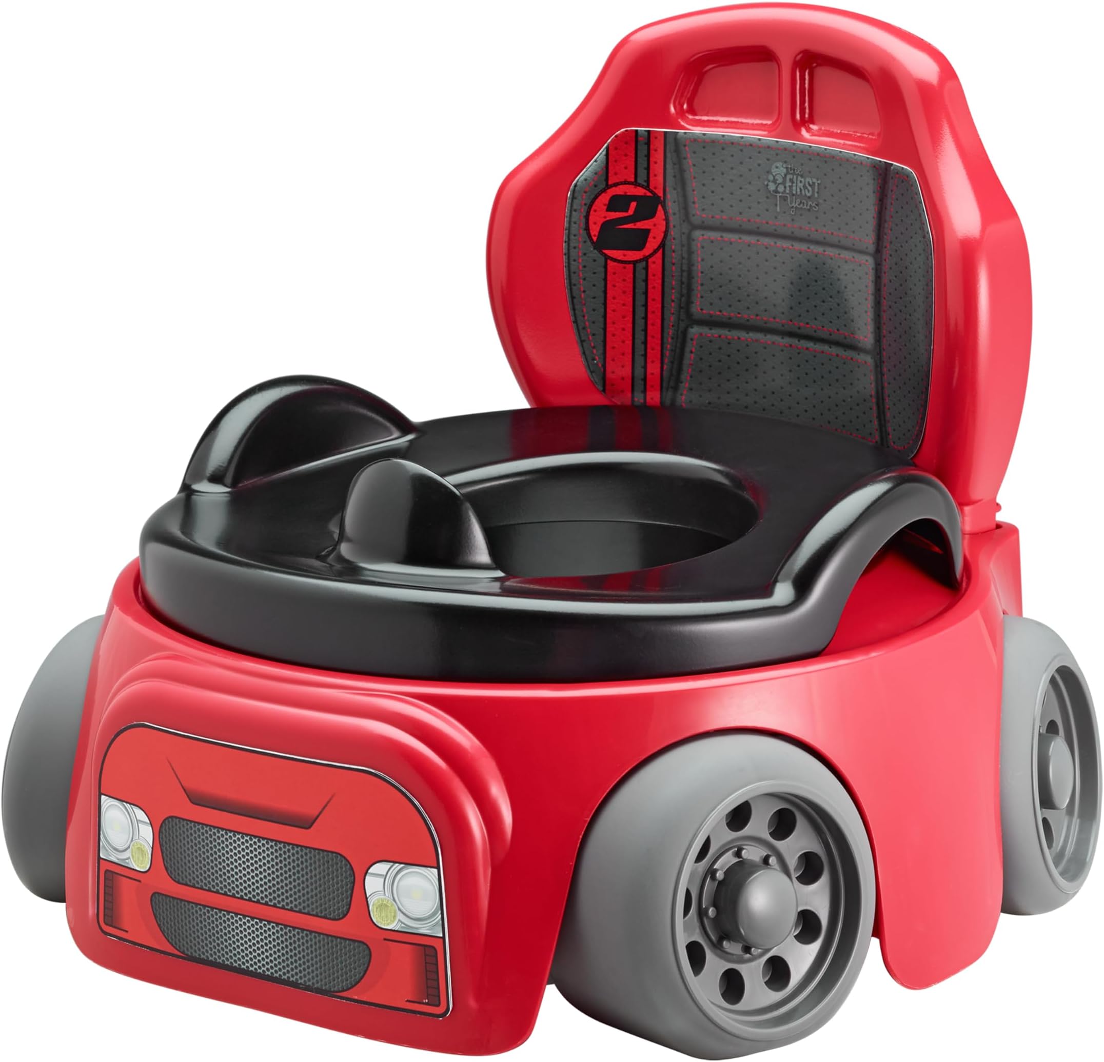 Training Wheels Racer Potty Training Toilet - Race Car Training Potty - Includes Detachable Toddler Toilet Seat and Kids Potty - Ages 18 Months and Up