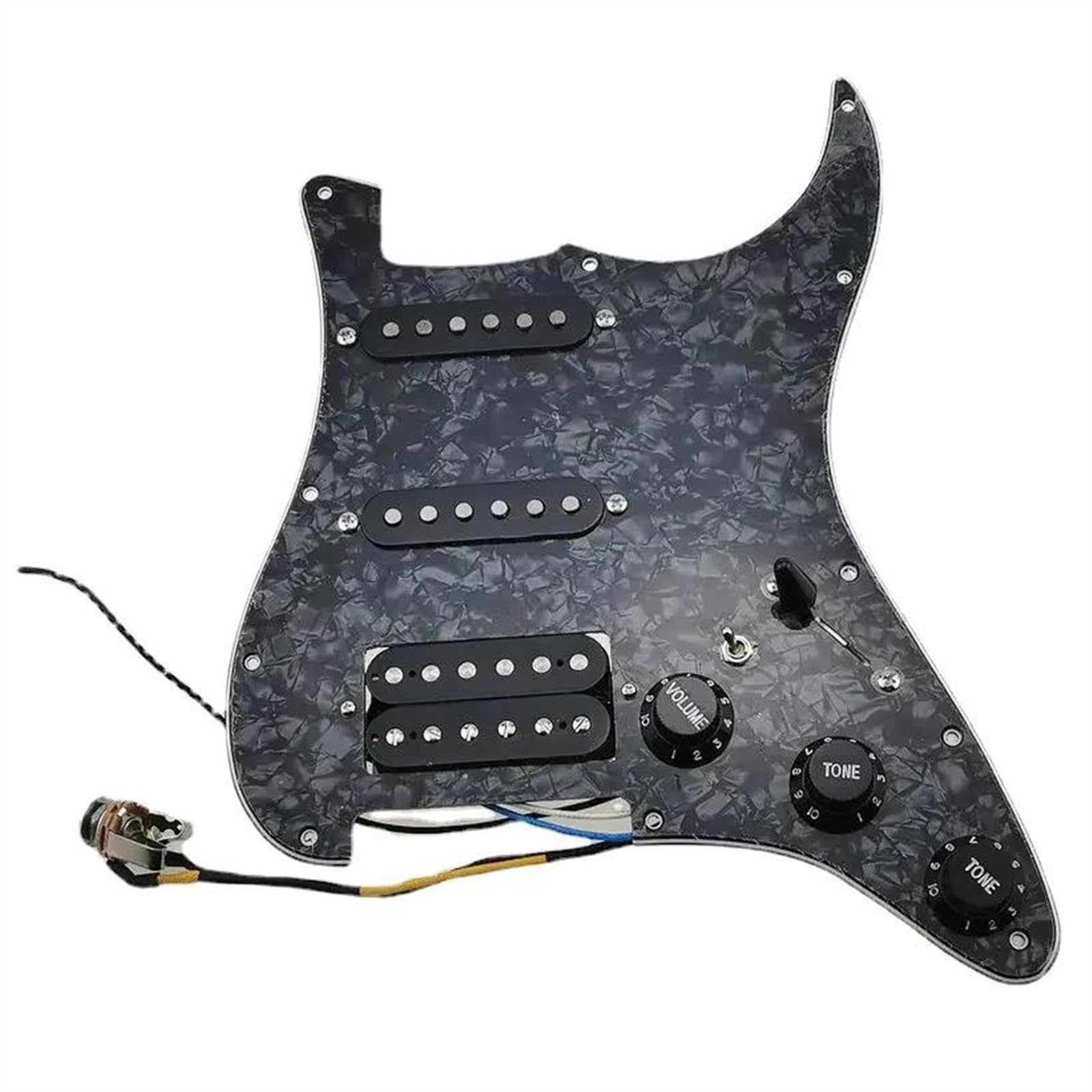 Pickup Del Battipenna Pickup durevoli per battipenna per chitarra elettrica a 7 vie tipo SSH Style completamente caricato