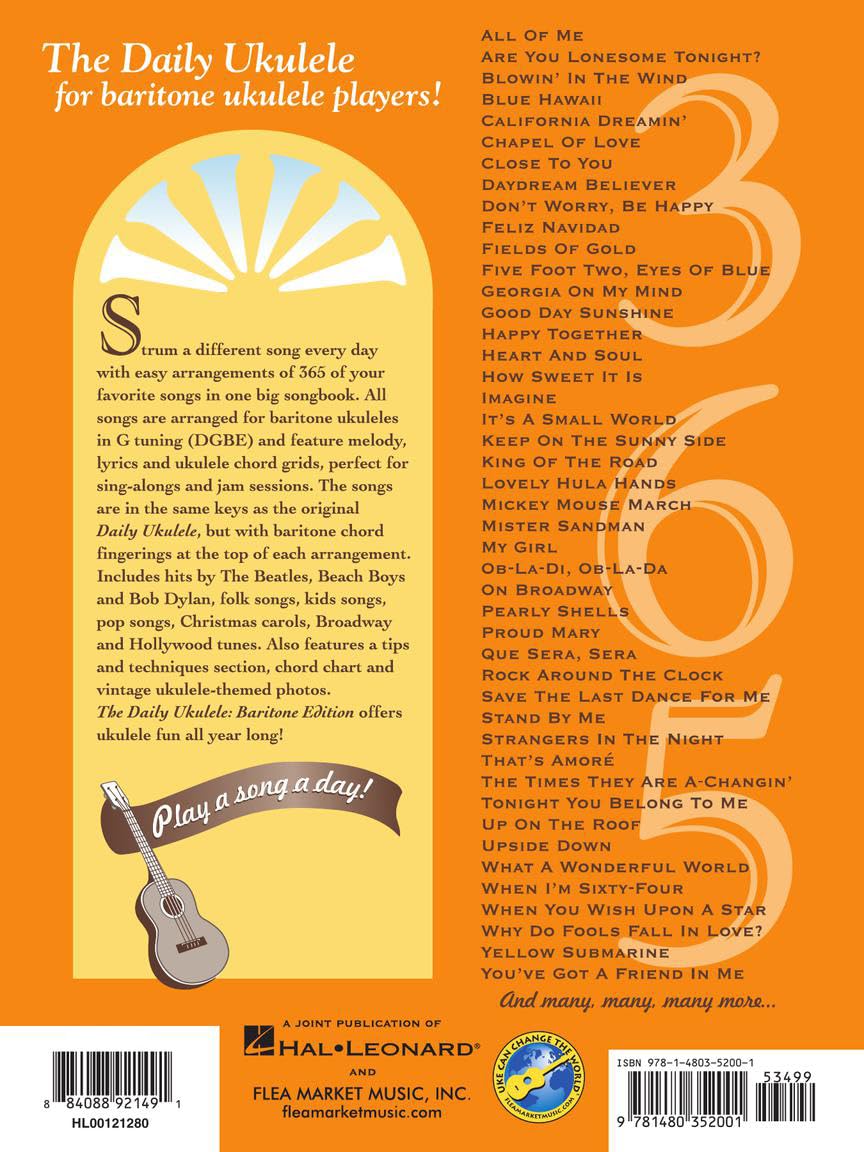 The Daily Ukulele: Baritone Edition (Jumpin' Jim's Ukulele Songbook)