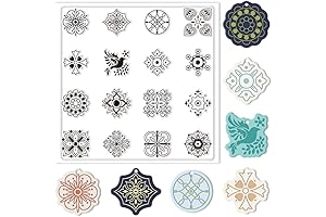 CHGCRAFT Boho Polymer Clay Texture Mat