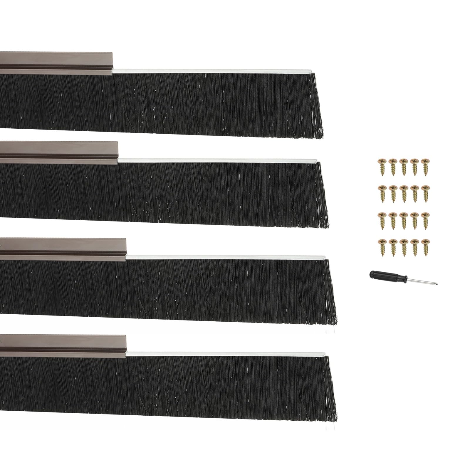 PATIKIL Door Brush Sweeps 1.97" Bristles x 39.37" Long