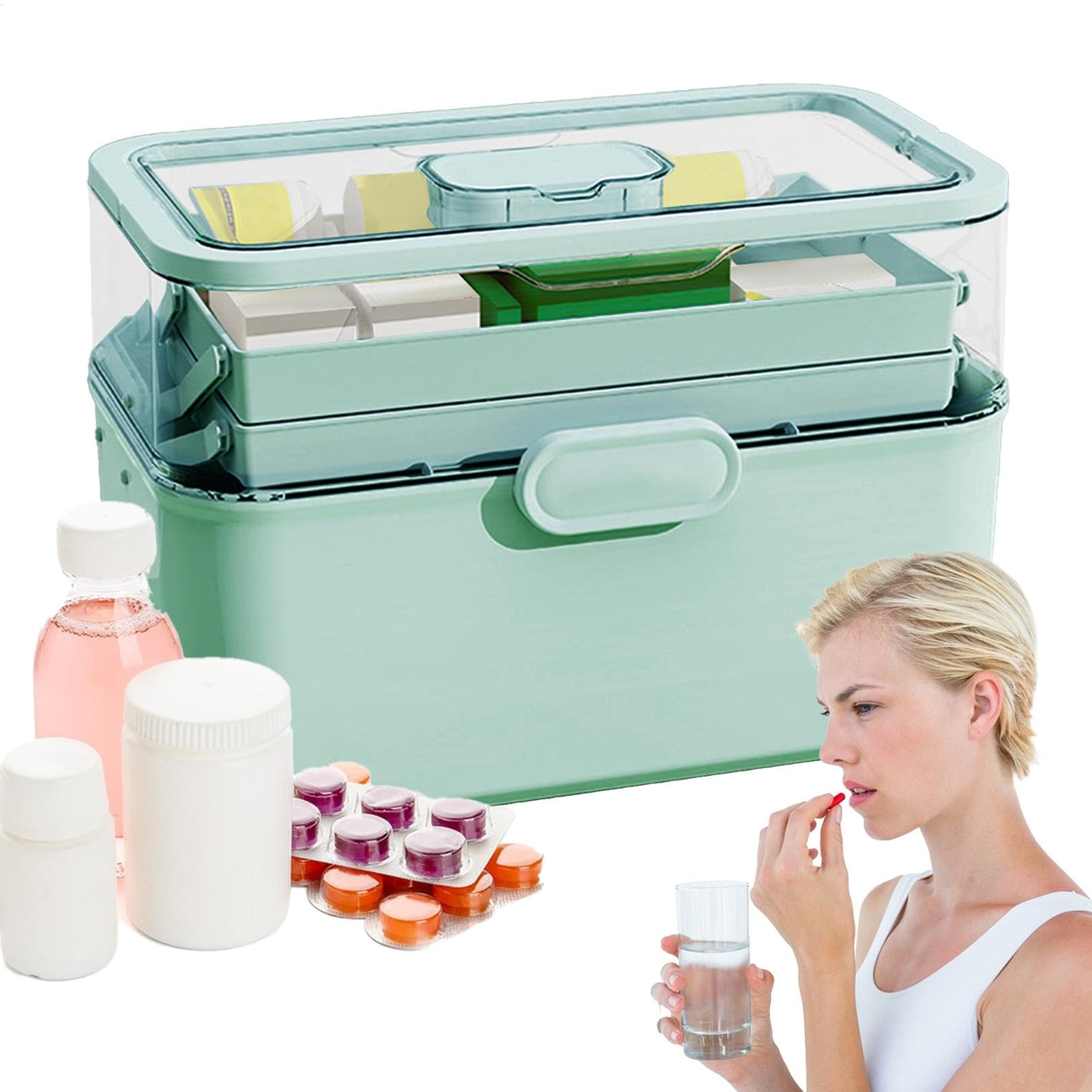 Organiseur d'approvisionnement de pilules et armoire médicale amovible