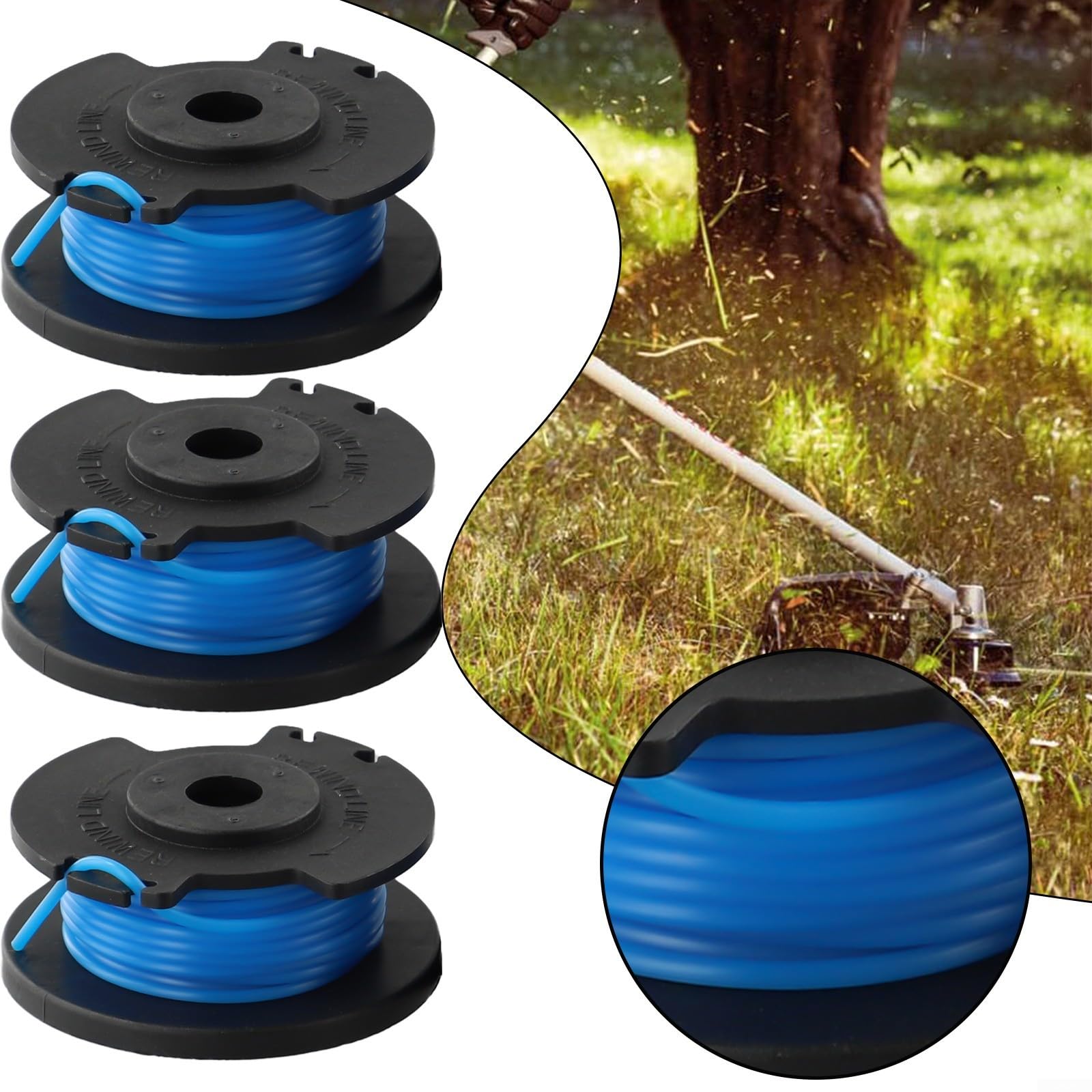 Ersatzspulen Für Ryobi Rasentrimmer | Passend Für RLT1830H13, RLT1825LI, OLT1831S | 9 Stück Set