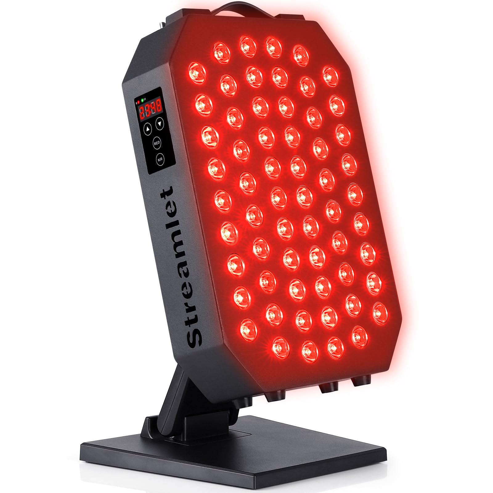Streamlet Red Light Therapy Panel for Face Body 660nm 850nm Near Infrared Light with Timer Hanging Kit 60