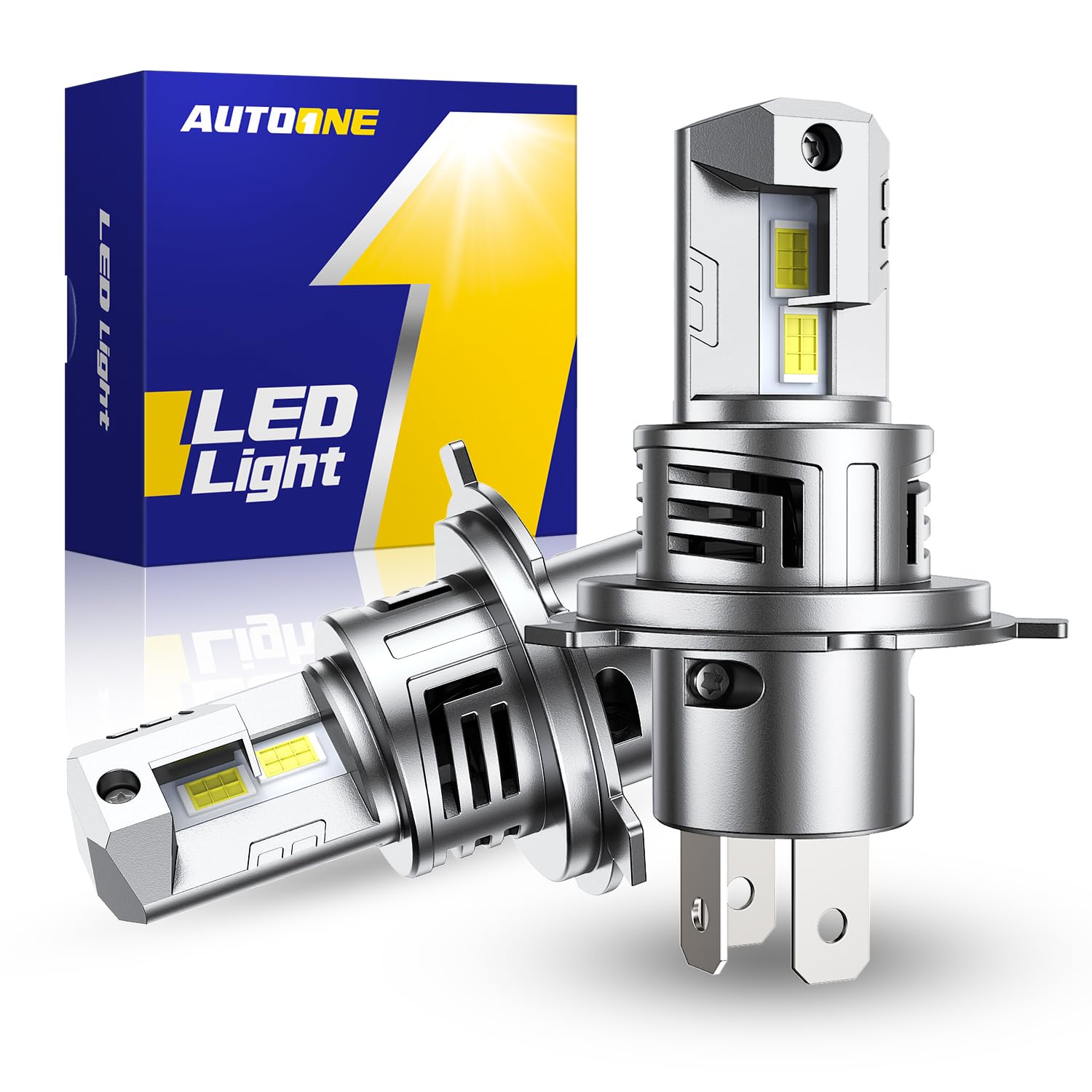 AUTOONE 9003 H4 HB2 LED Bulb, 50000LM