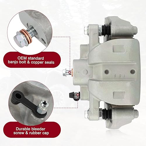 Miniatura 5 de M MATI Pinzas de freno de disco delanteras y traseras con pastillas sinterizadas para Honda Pioneer 1000 Talon 1000 1000X 1000R SXS1000 2016-2023