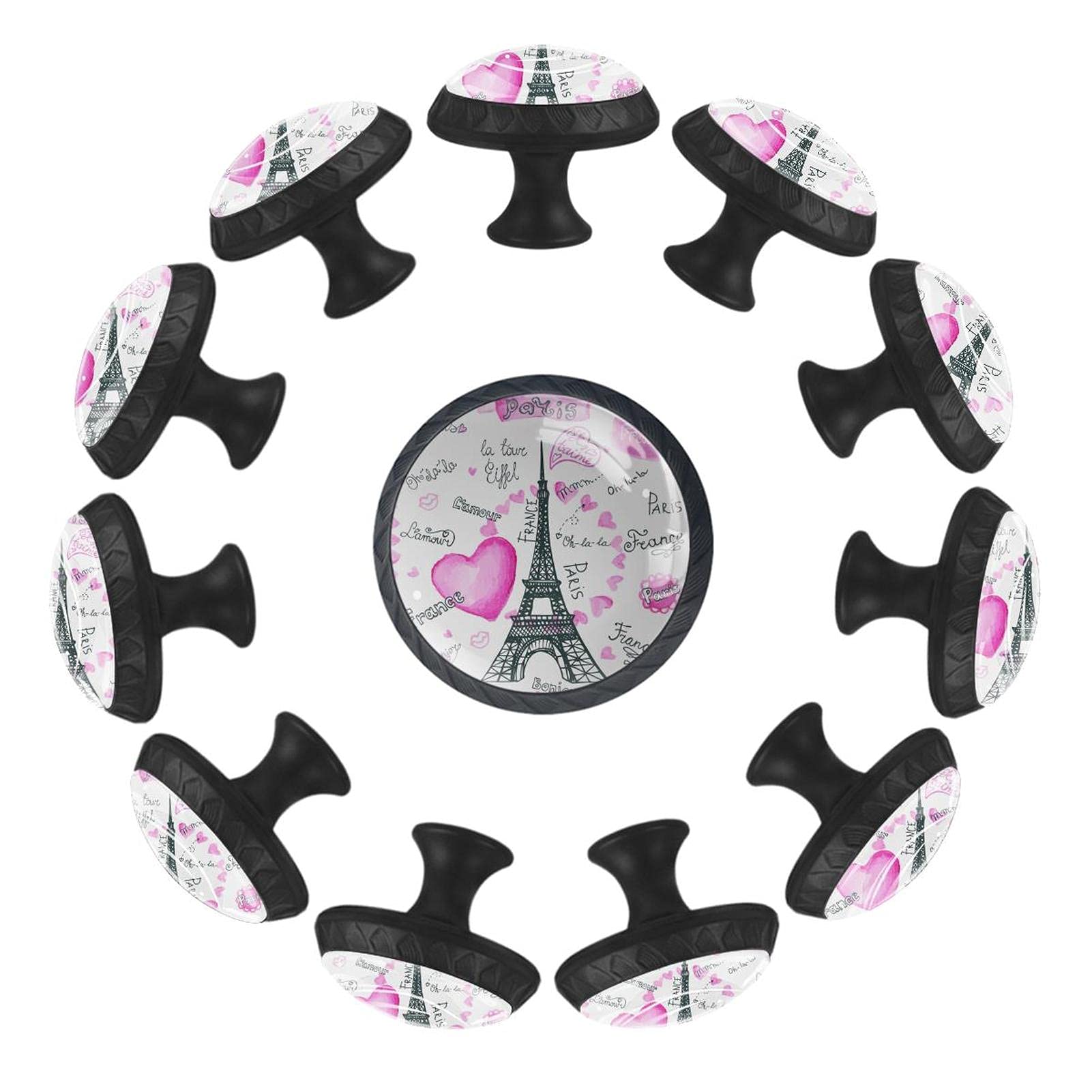 Boutons de tiroir Tour Eiffel pleins d'amour pour créer un cocon dans la crèche