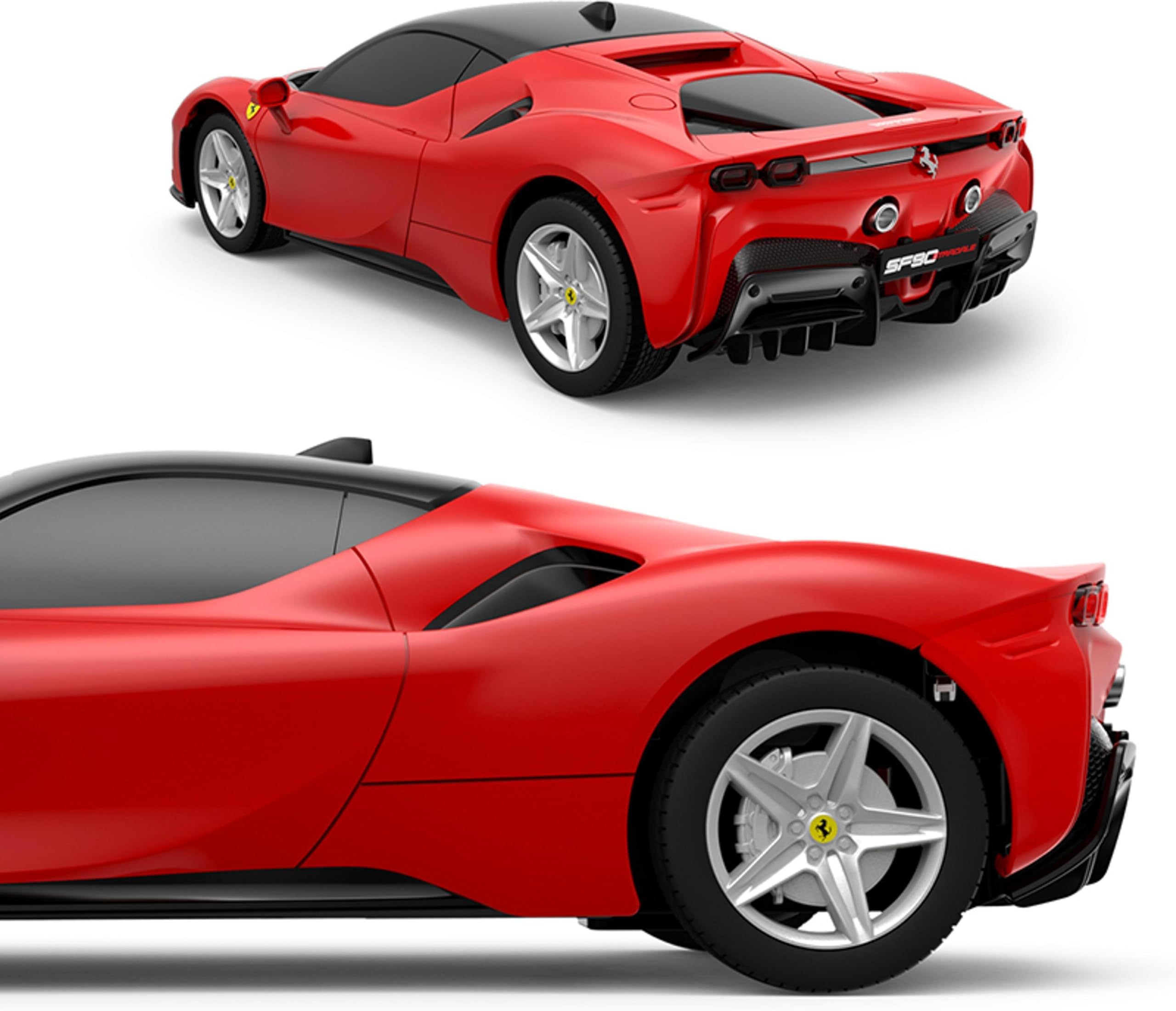 Rastar Ferrari SF90 Stradale RC pilot zdalnego sterowania czerwony samochód sportowy 1:24