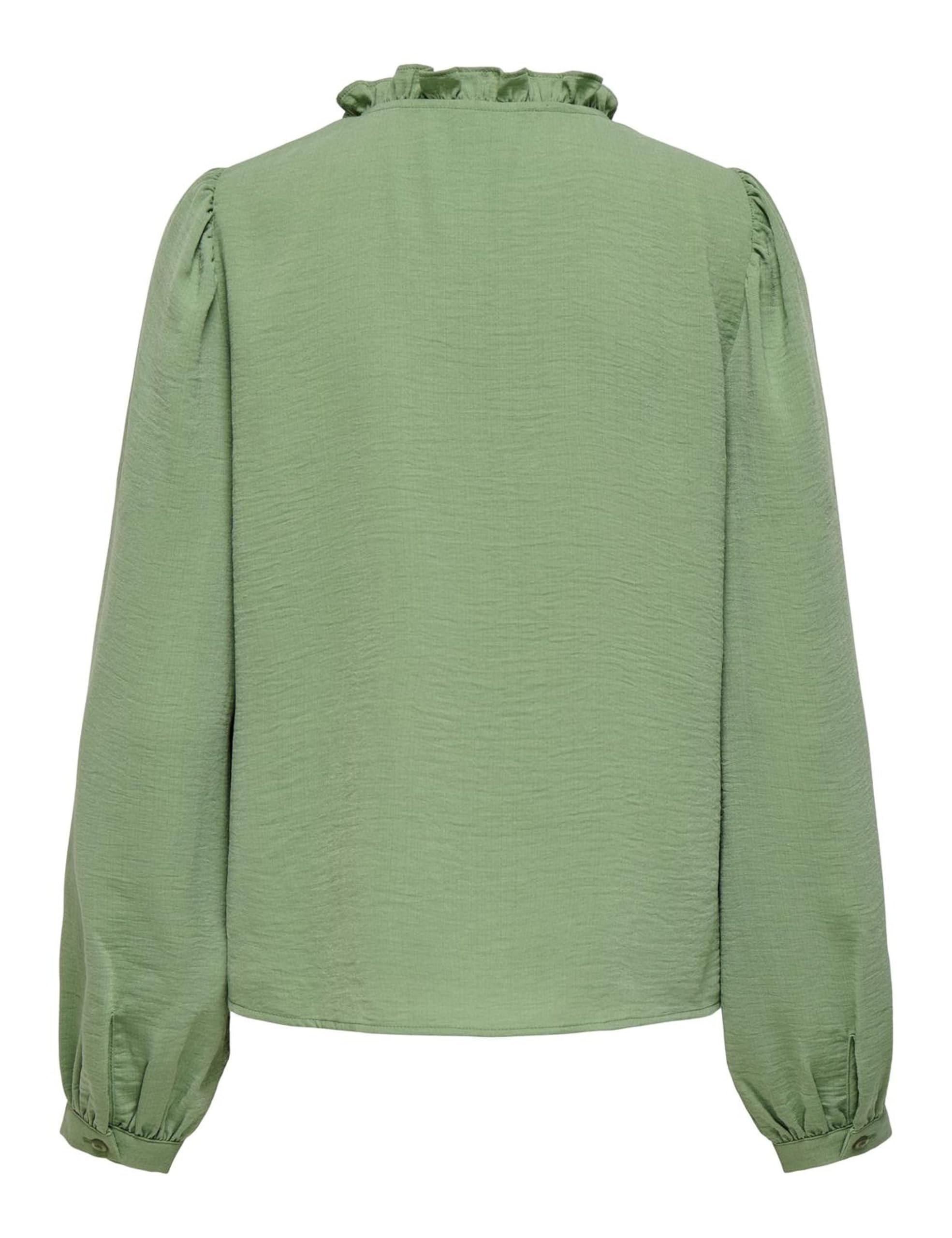 JdY Jdyrachel Life L/S Pintuck Top WVN Noos, Hedge Green, M