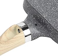 Vista 6 de Sartén de cocina para panqueques de desayuno, sartén de aluminio para hamburguesa de huevo con mango para uso en cocina