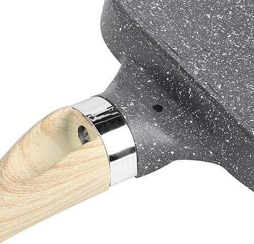 Miniatura 6 de Sartén de cocina para panqueques de desayuno, sartén de aluminio para hamburguesa de huevo con mango para uso en cocina (tipo de cocina de inducción