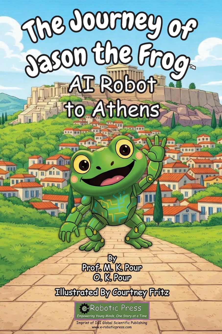 The Journey of Jason the Frog(TM) AI Robot to Athens