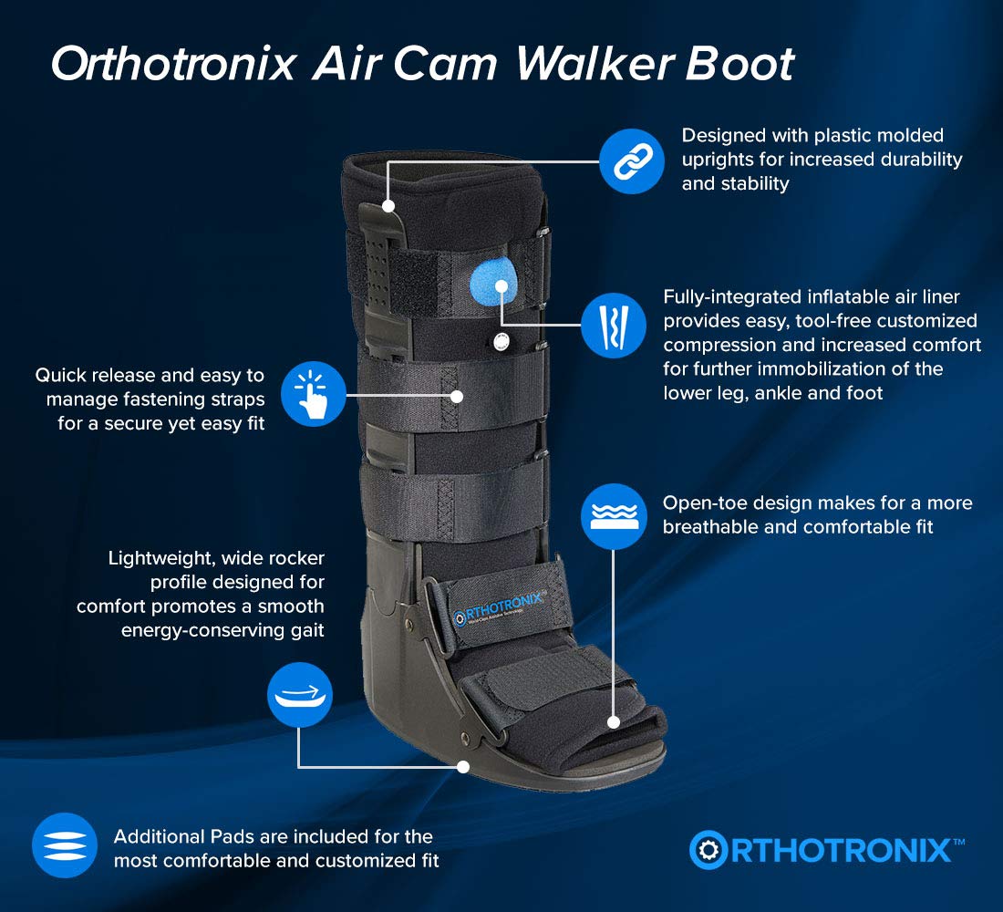ExoArmor Ultralight Walking Boot for Sprained Ankle, Stress Fracture, Broken Foot or Achilles