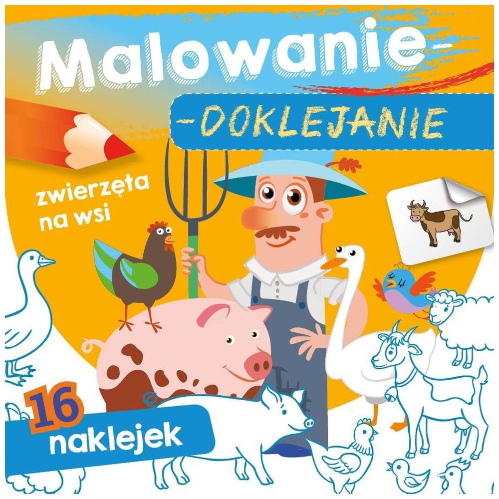 Malowanie doklejanie Zwierzęta na wsi