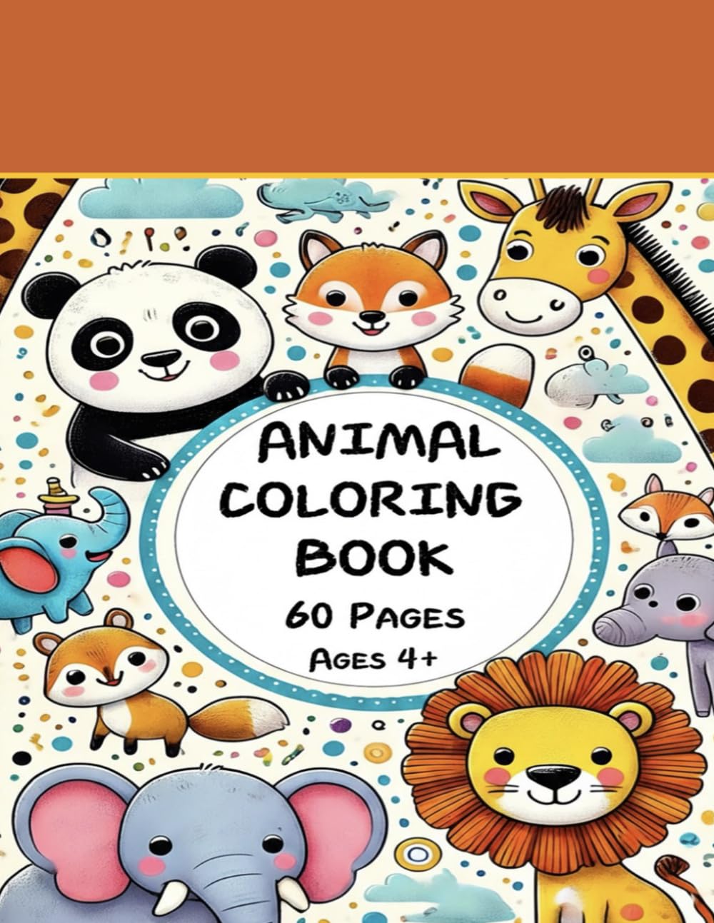 Animal Coloring Book for Children Ages 4-8: Fun and Easy Pages