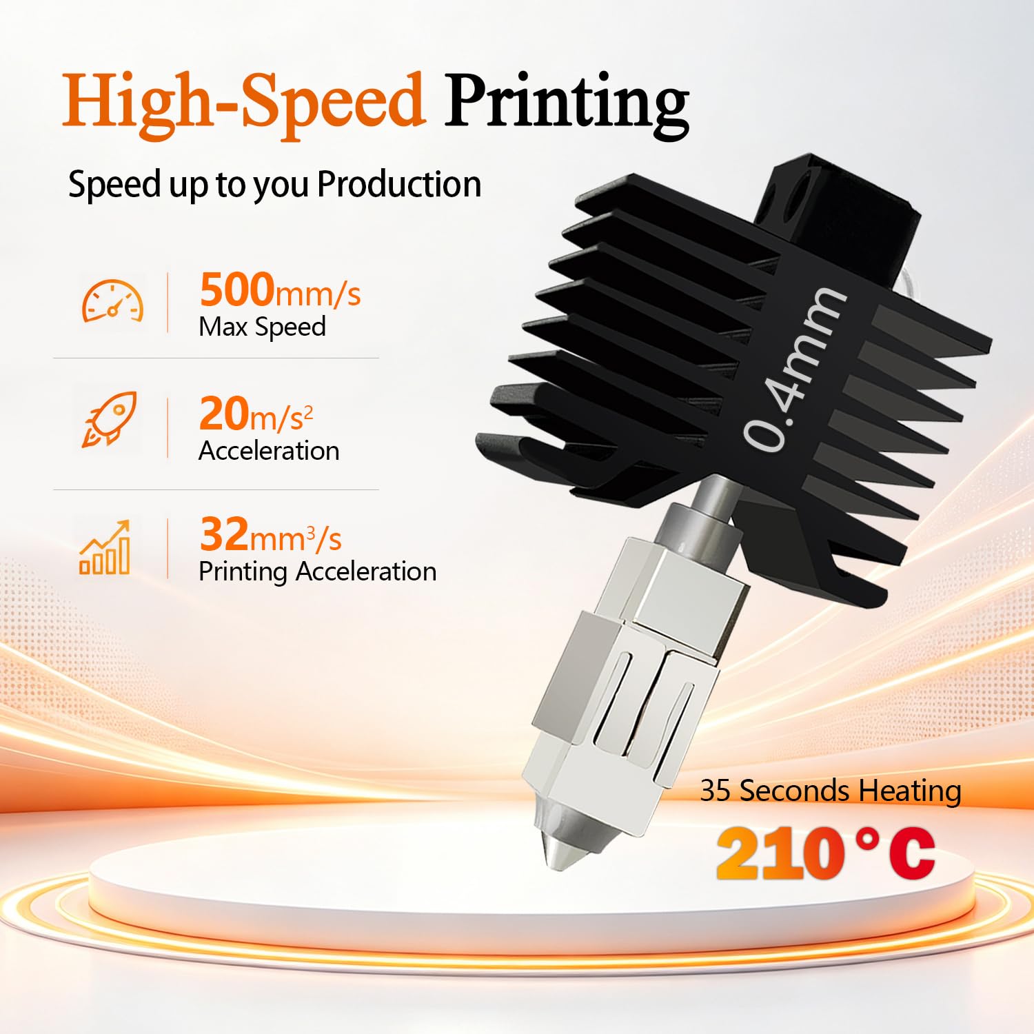 Upgraded 0.4MM P1S/P1P Hotend Hot End Full Assembly Print Head Leak-Proof