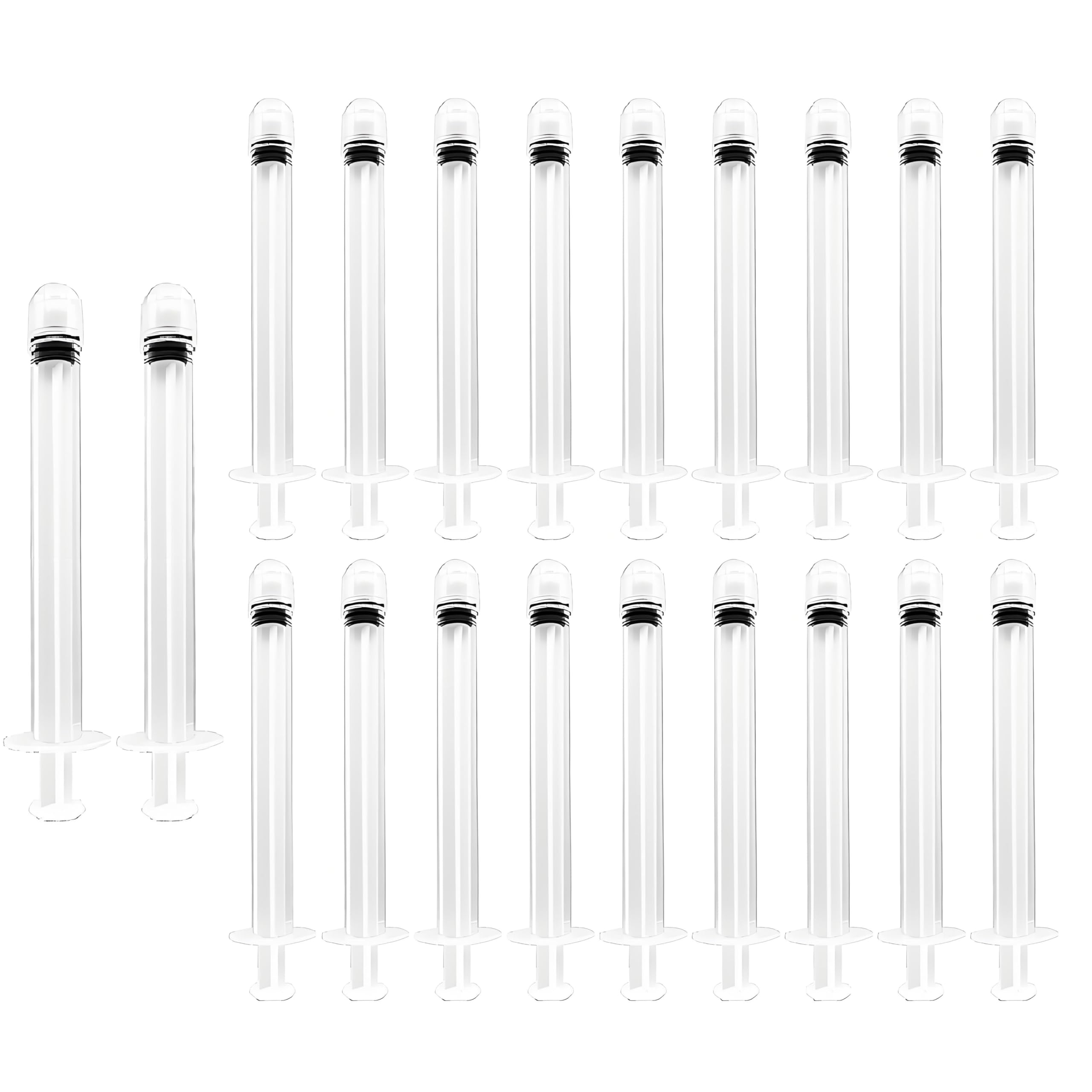 20PCS Disposable Individual Vaginial Applicator Portable Lube Injector Smooth Lube Applicator for Most Gels Lubricants Suppositories Pills and Tablets Feminine Care Applicators