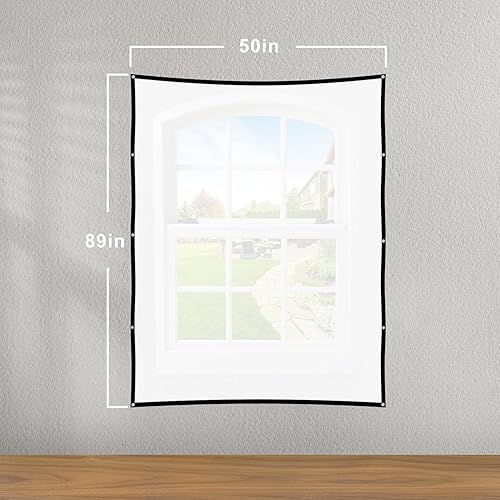 Miniatura 6 de Pantalla de proyección trasera holográfica para exteriores de 100 pulgadas 4K para interiores y exteriores, pantalla de proyección de patio plegable