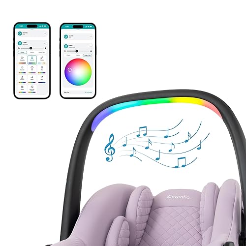 Miniatura 7 de Evenflo LiteMax NXT Asiento de coche ligero para prematuro e infantil orientado hacia atrás, 3-30 libras con SensorySoothe. Fácil de instalar