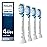 Philips Sonicare C3 Two-in-One - Genuine Replacement Electric Toothbrush Heads, White, 4 Pack One Year Supply, HX9044/65