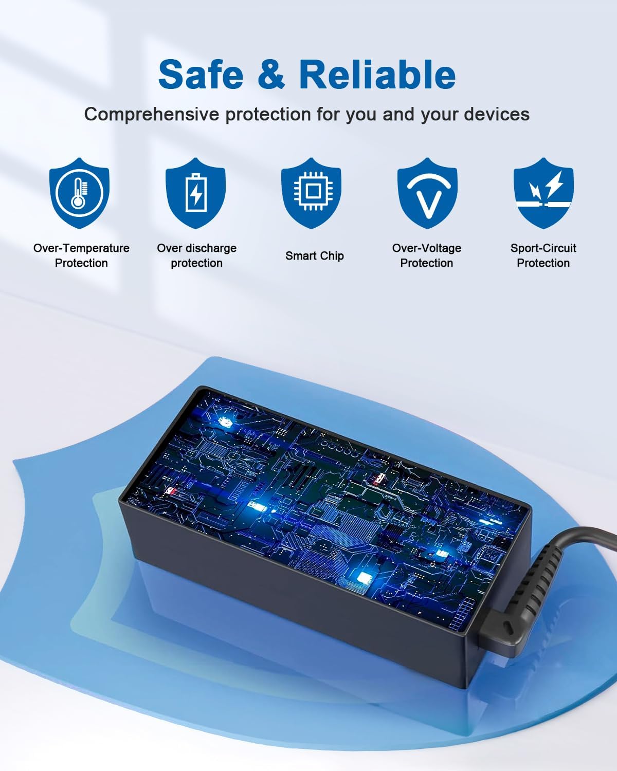 65W USB C Laptop Charger for Lenovo Thinkpad X1 Carbon T470 T480 T490 T590 E580 E590 E595 Yoga IdeaPad Chromebook Power Supply Adapter Cord 20V 3.25A - Image 7
