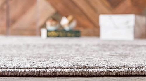 Miniatura 4 de Unique Loom - Alfombra con diseño geométrico, colección Trellis Frieze (2 pies x 13 pies y 1 pulgada, de pasillo, gris claromarfil)