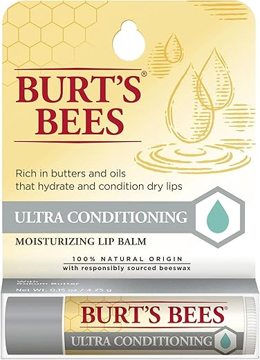 Burt's Bees Lip Balm, Ultra Conditioning with Kokum Butter, 0.15 oz (Pack...