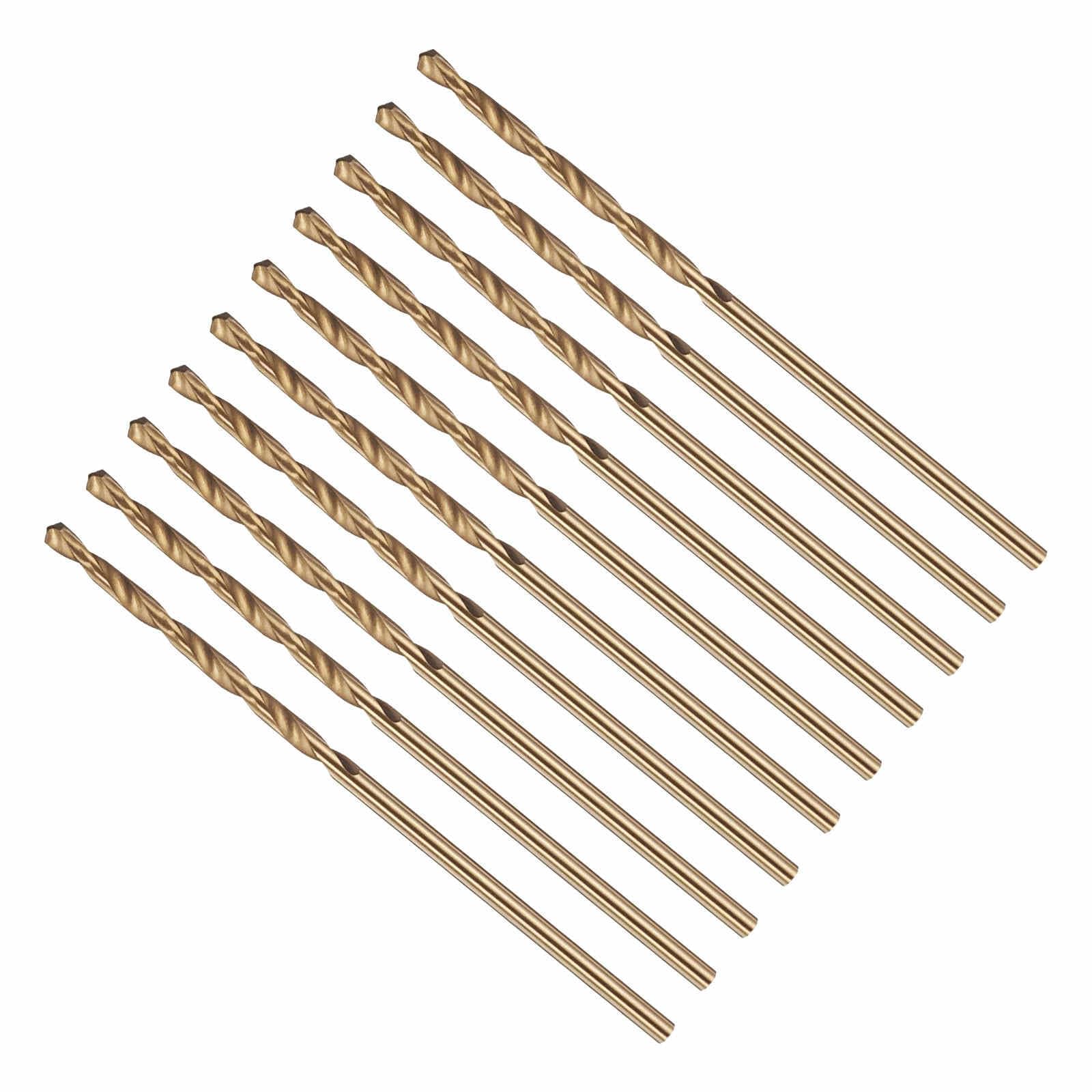 CoCud 1.8mm Drill Bit #50 Cutting Diameter 4341 HSS for Wood 10-Pieces