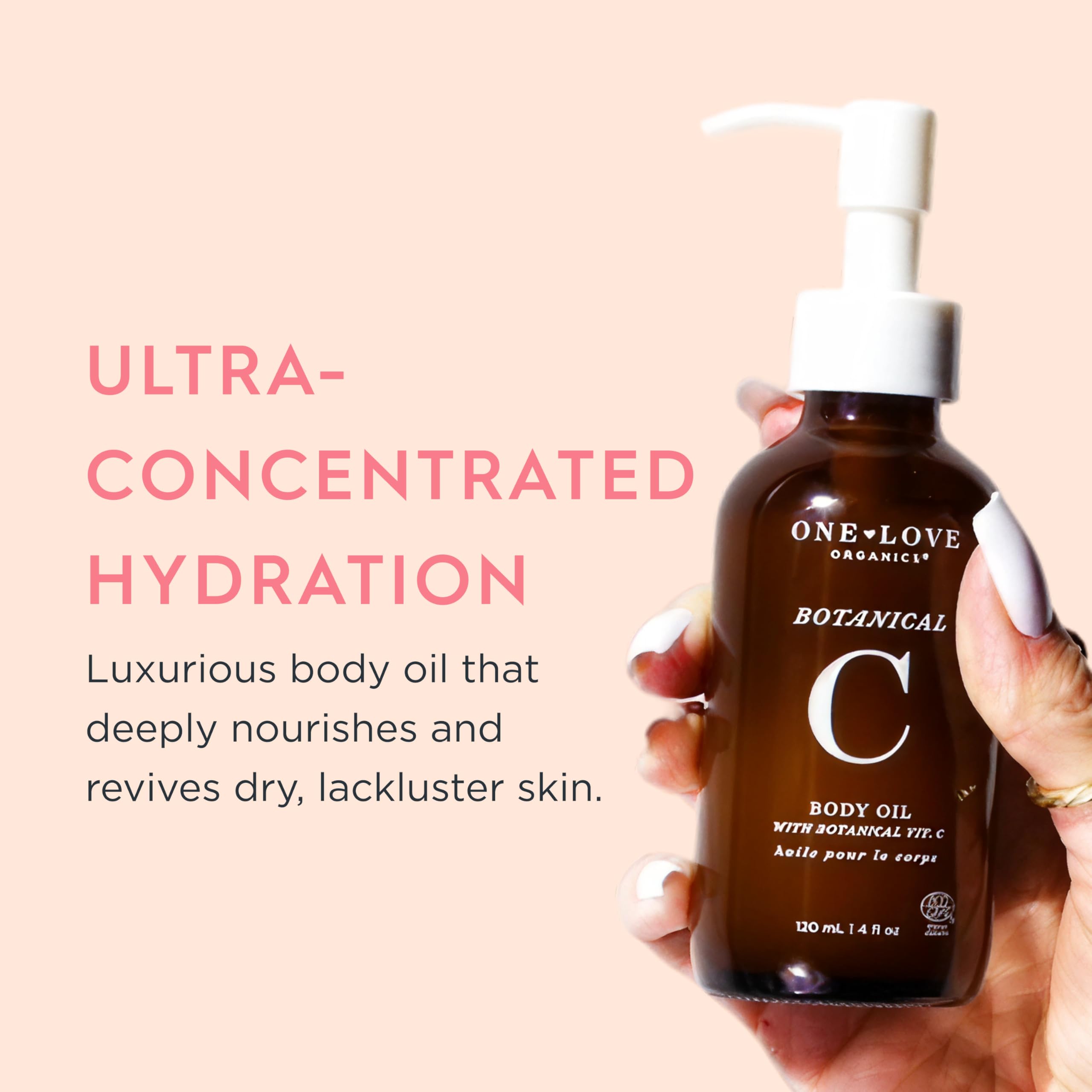 One Love Organics Aceite corporal Botanical C, de One Love Organics para mujeres, aceite de 4 onzas
