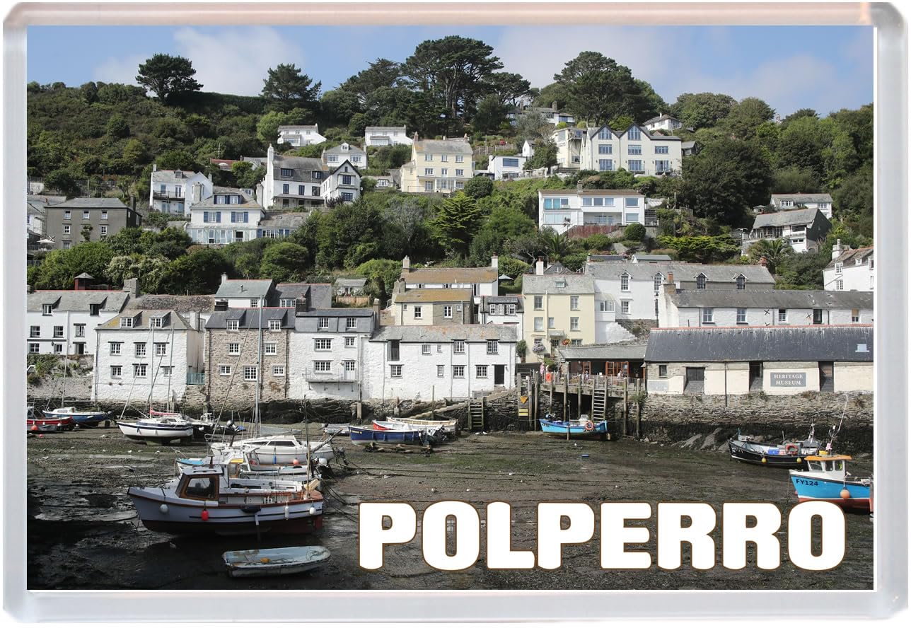 Polperro - Cornwall - Jumbo Fridge Magnet 96 x 67mm BBSFHM1912