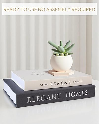 Miniatura 7 de Juego de 2 libros decorativos, caja de almacenamiento de libros de imitación, decoración moderna del hogar para mesa de café, estantería, mantel