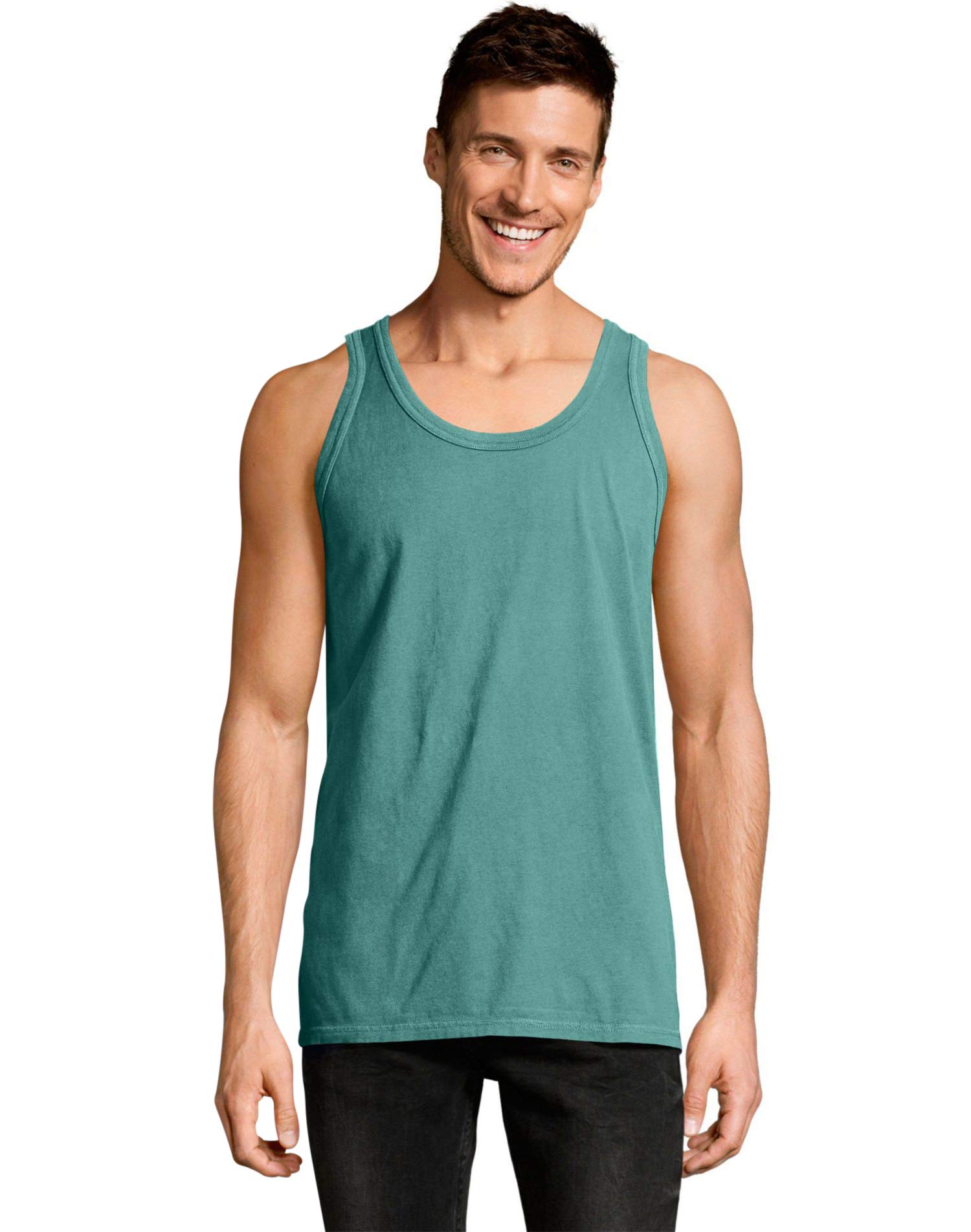 Hanes Mens Originals Tri-Blend Tank Top, Lightweight Tanks for Men, Sleeveless Tank Shirt