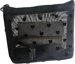 TITA-DONG Bolsa de cosméticos de malla con pa...