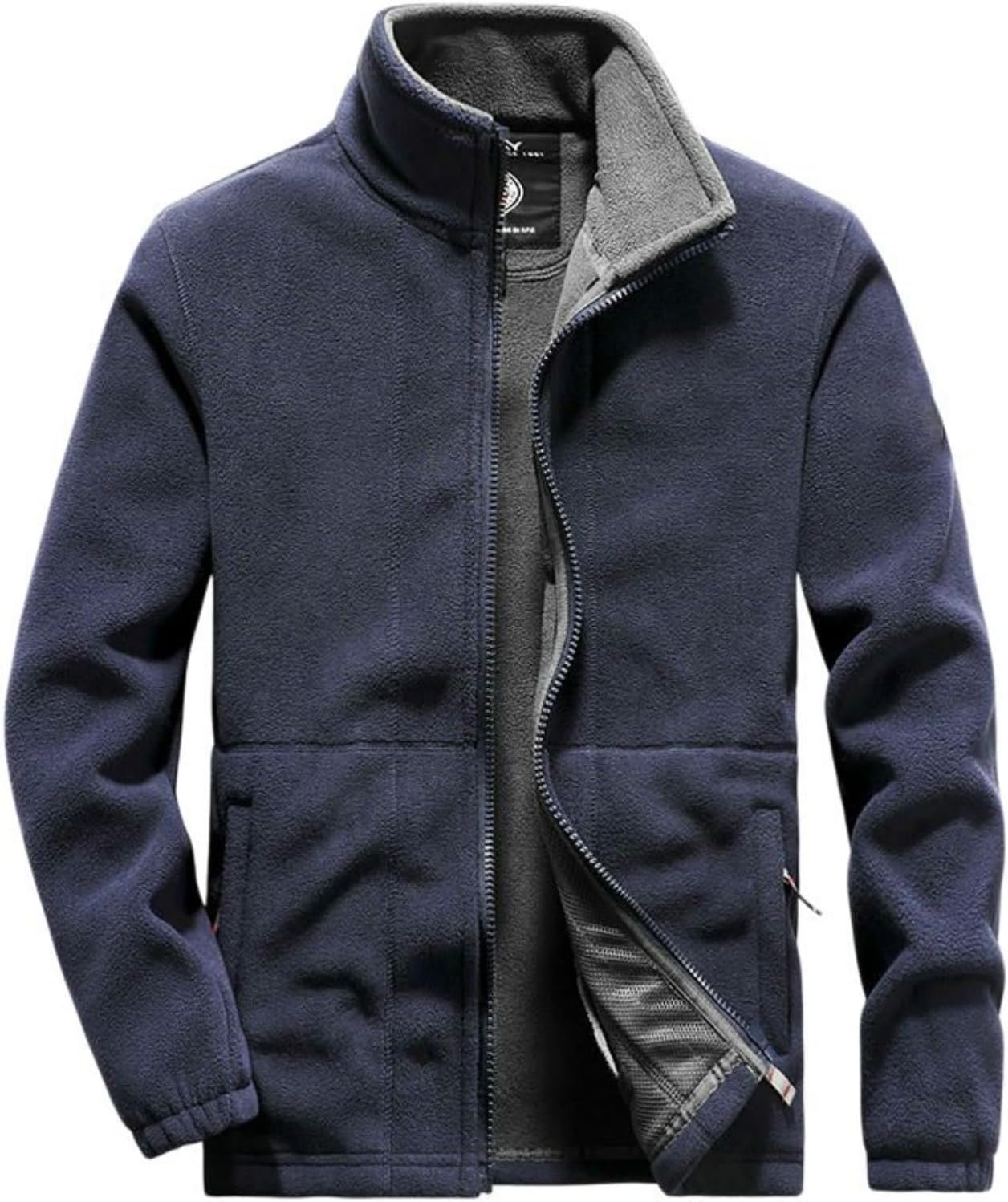 Men’s Fleece Thick Hooded Jacket Warm Outerwear