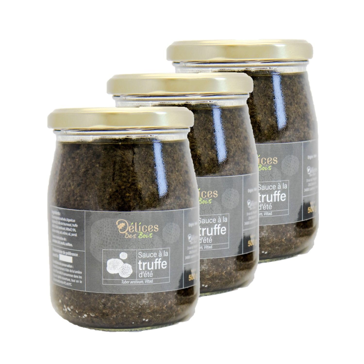 Lot 3x Tartufata - Sauce de truffe d'été 5% - Pot 500g