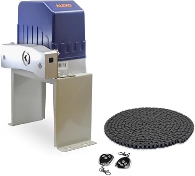 ALEKO Automatic Sliding Gate Opener| Gates up to 40 Feet Long 1400 Pounds| Electric Driveway Gate Opener| Chain Operated Remote Control AC Motor| Security Gate Opener|AC1400NOR