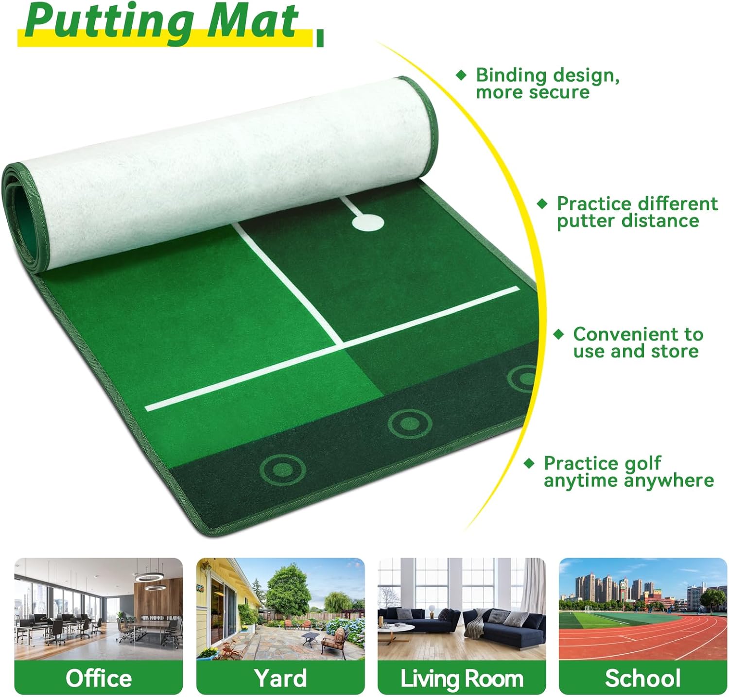 Liberry Toddler Golf Set for Boys Girls Age 2 3 4, Kids Golf Cart with Putting Mat, Outdoor Indoor Sports Toys Birthday Gifts, Black - Image 4