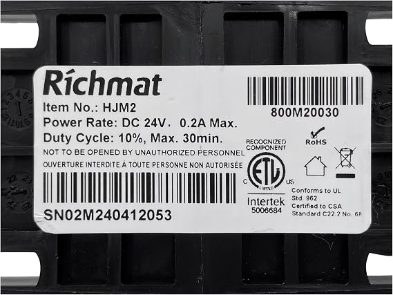 Adjustable Bed Richmat Massage Motor Model HJM2 Replacement for Head