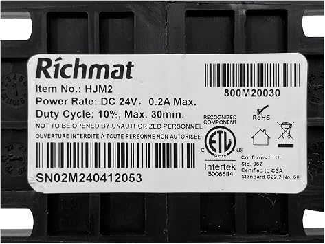 Adjustable Bed Richmat Massage Motor Model HJM2 Replacement for Head