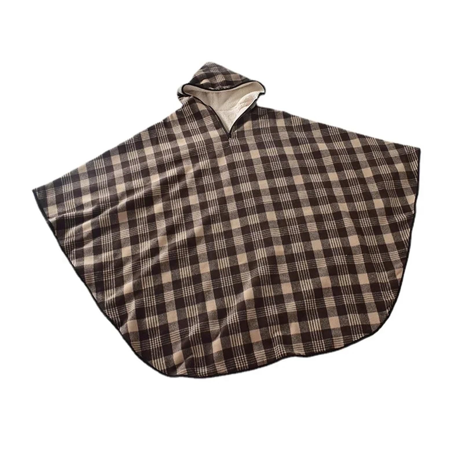 Manta para Silla de Ruedas, Tela de Doble Capa Talla Grande con Capucha, Hombros, Cintura, Calidez for el Cuidado Personas Mayores