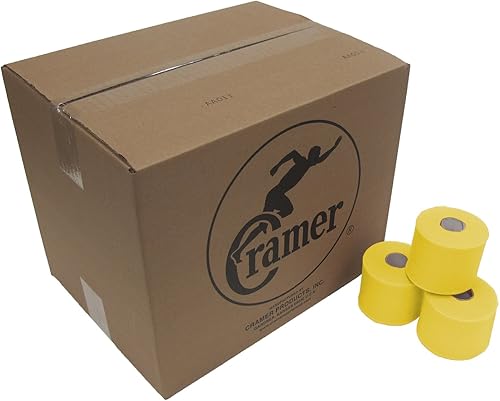 Cinta adhesiva Cramer - caja completa de 48 rollos para deporte, sujeción y soporte de articulaciones. Cintas de 2.75 x 30 yardas.