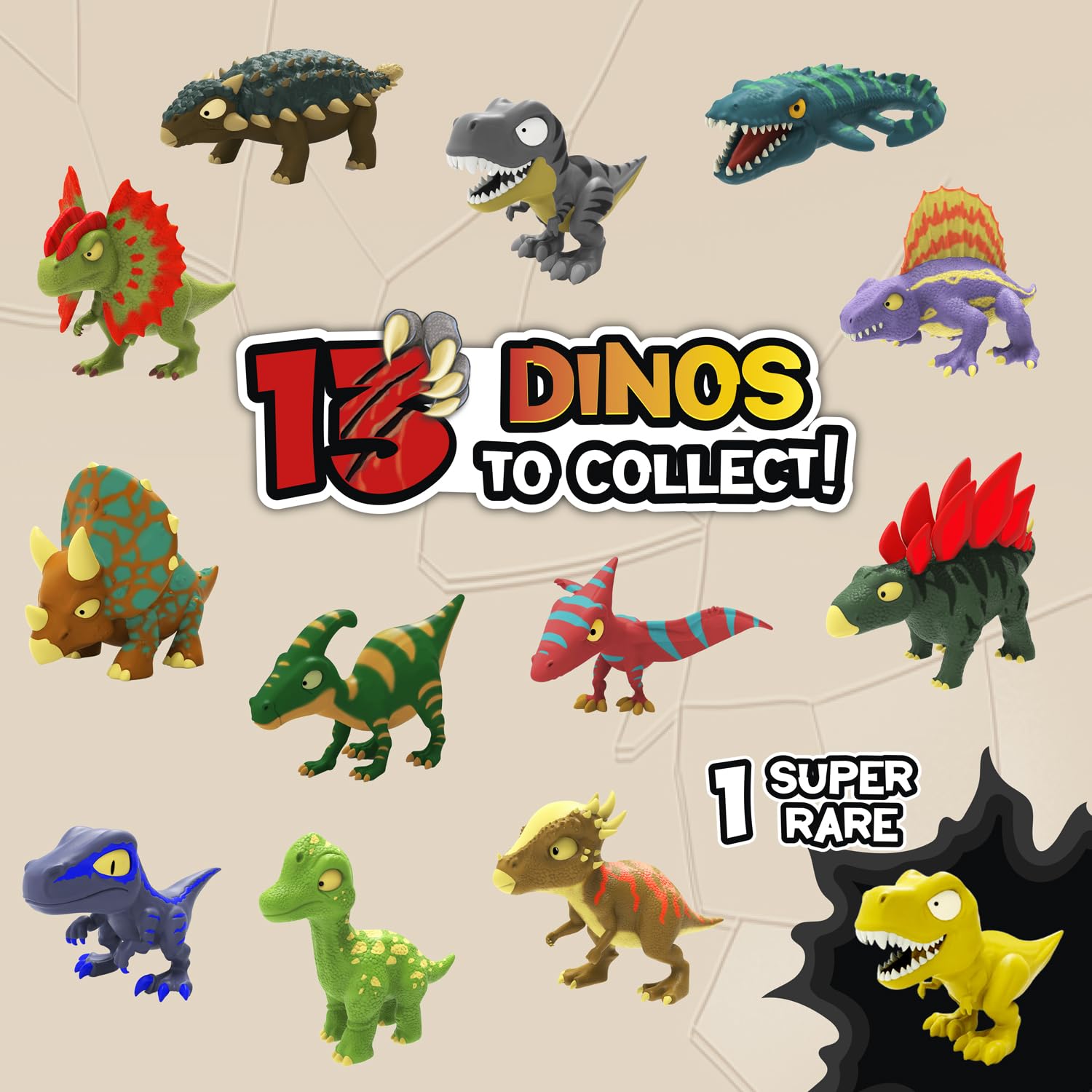 CRAZE Magic Slime zestaw 3 szt. – 3 x kapsułki Dinorex ze śluzem dla dzieci i kolekcjonerskimi figurkami dinozaurów - 13 dinozaurów do kolekcjonowania, 3 w zestawie