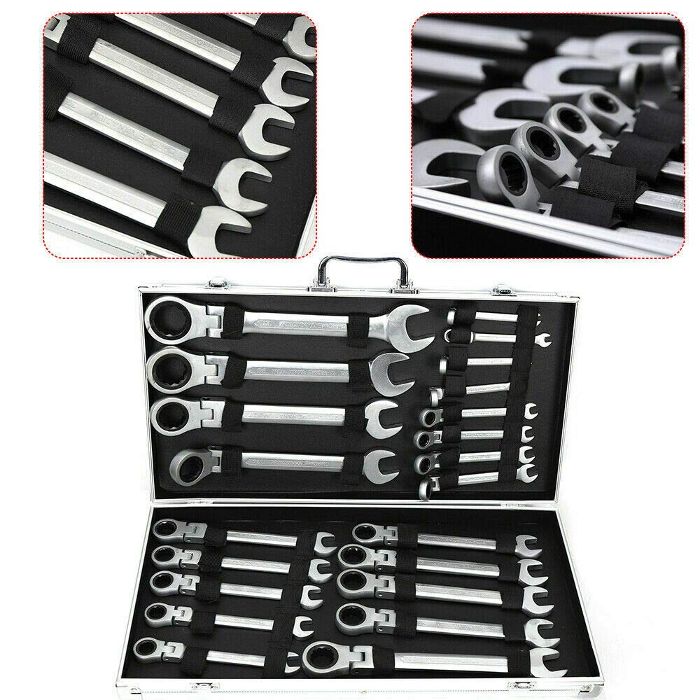 Maul - Set di chiavi a cricchetto, 6-32 mm, 22 pezzi