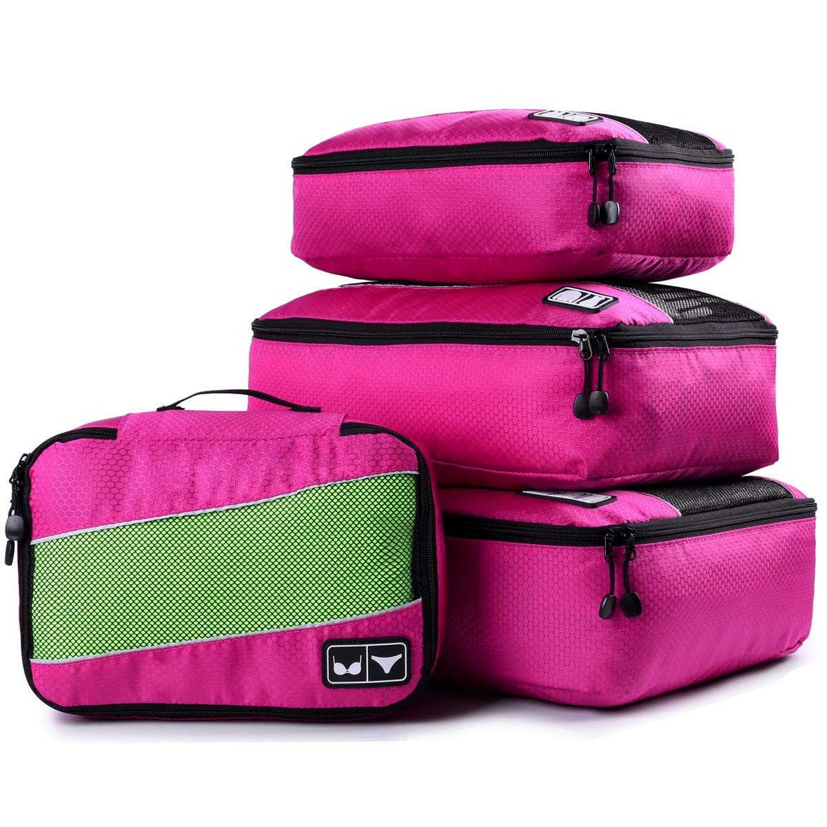 Packing Cubes Luggage Bags Organizer Durable Travel Accessories With Clothing Label