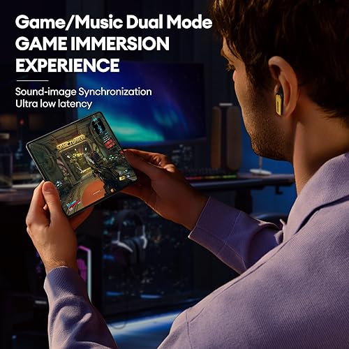 Miniatura 5 de Transformers TF-T01 Auriculares inalámbricos inalámbricos Bluetooth 5.4 auriculares con sonido de graves profundos con micrófono inteligente con