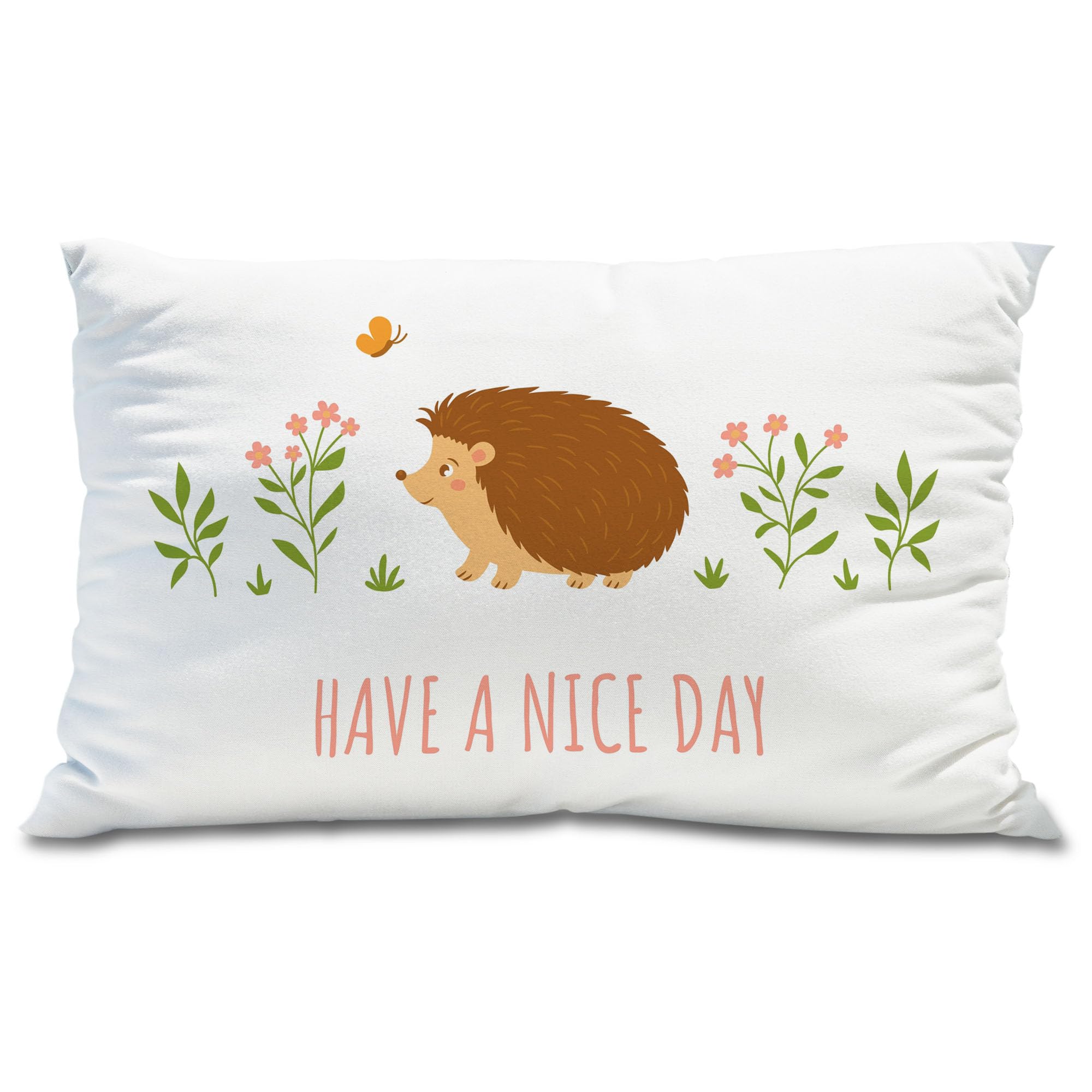 Knibeo Have a Nice Day Hedgehog Pillow Covers 12x20, Hedgehog Gifts for Women Hedgehog Lovers, Hedgehog Pillow Case, Hedgehog Decor