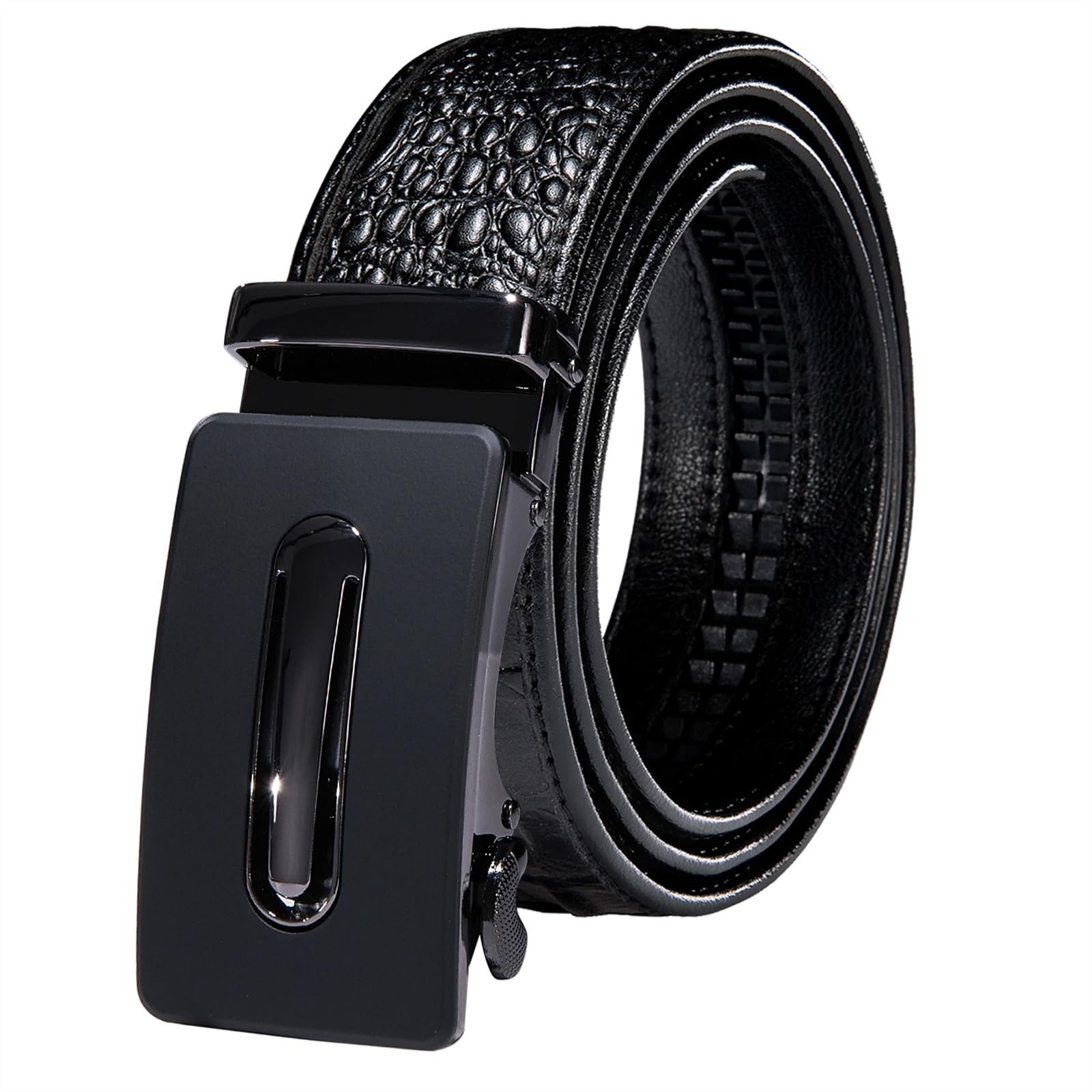 MeiDai Men Belts for Men Automatic Buckle Leather Belt Strap for Jeans Belt (Size : 130, Color : 2)